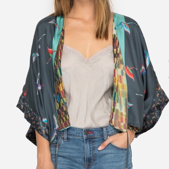 Johnny Was Sweaters - Johnny Was Rainbow Shrug-reversible